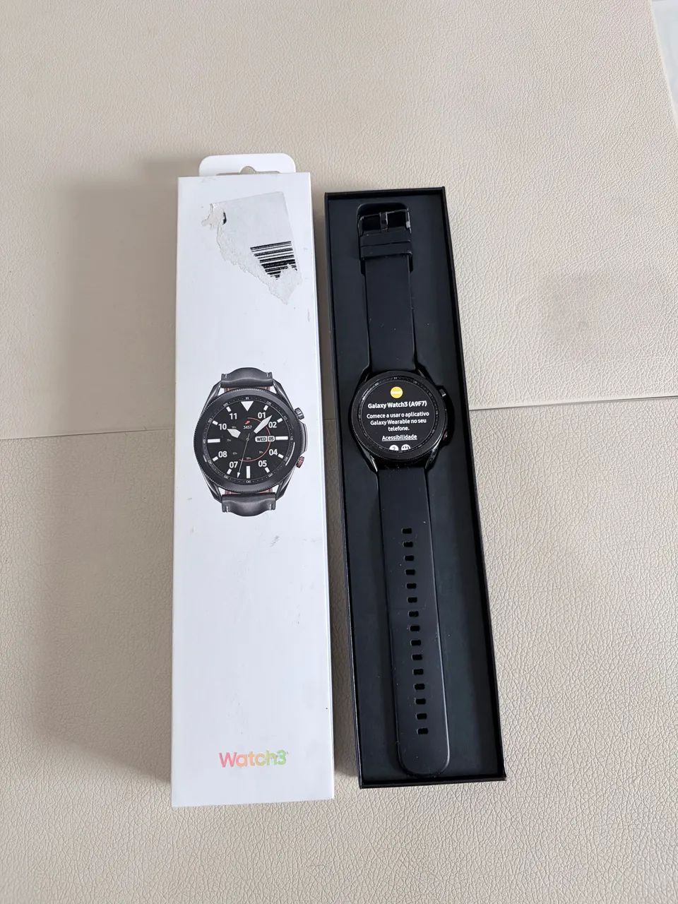 Samsung Galaxy Watch3 45mm Completo + Caixa Original - Foto 2