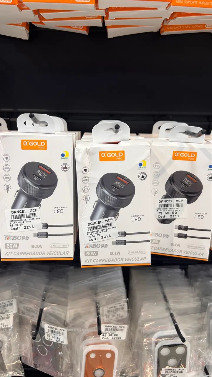 Carregador Veicular Carro Tipo C Led 