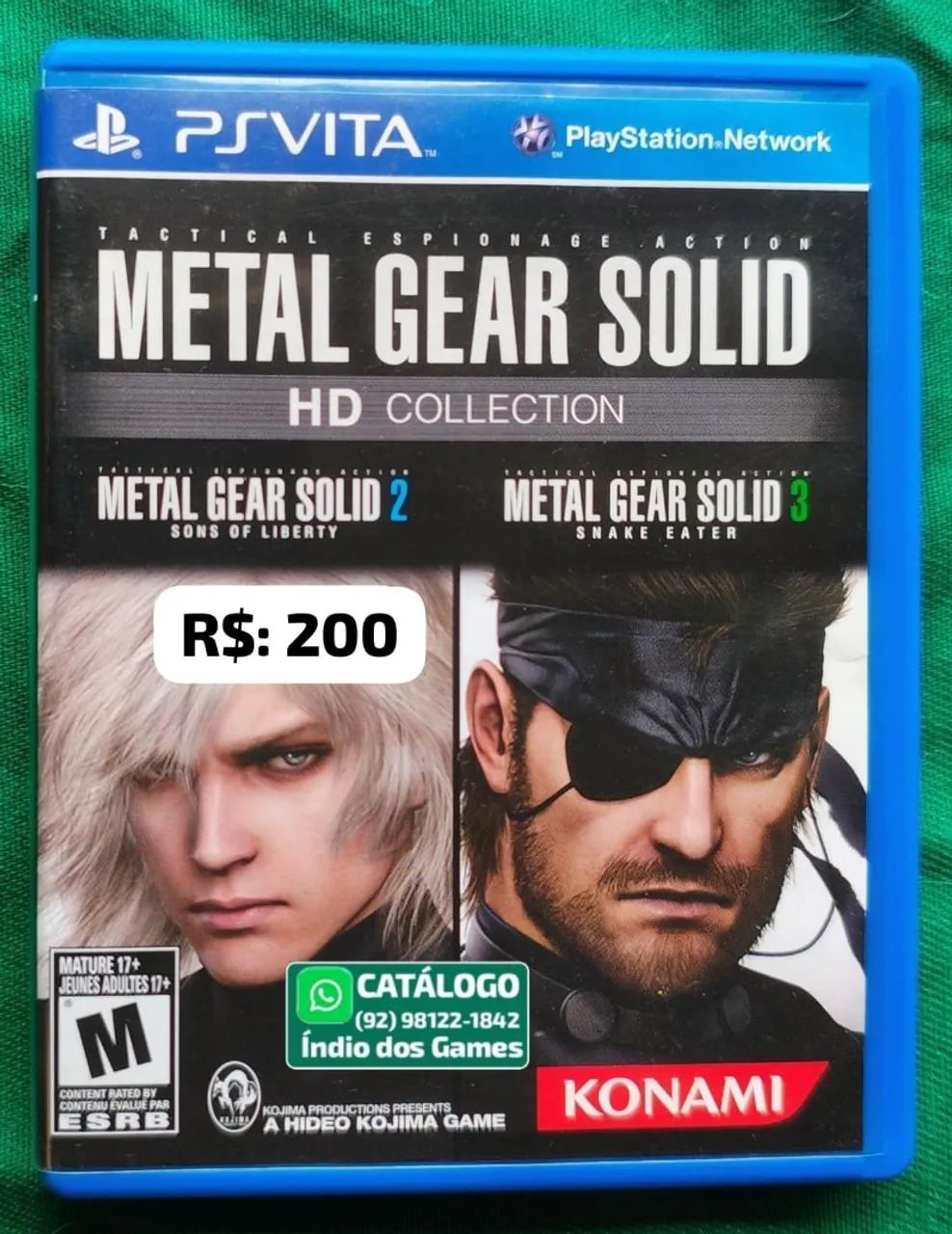 Metal Gear Solid HD Collection = R$: 200
