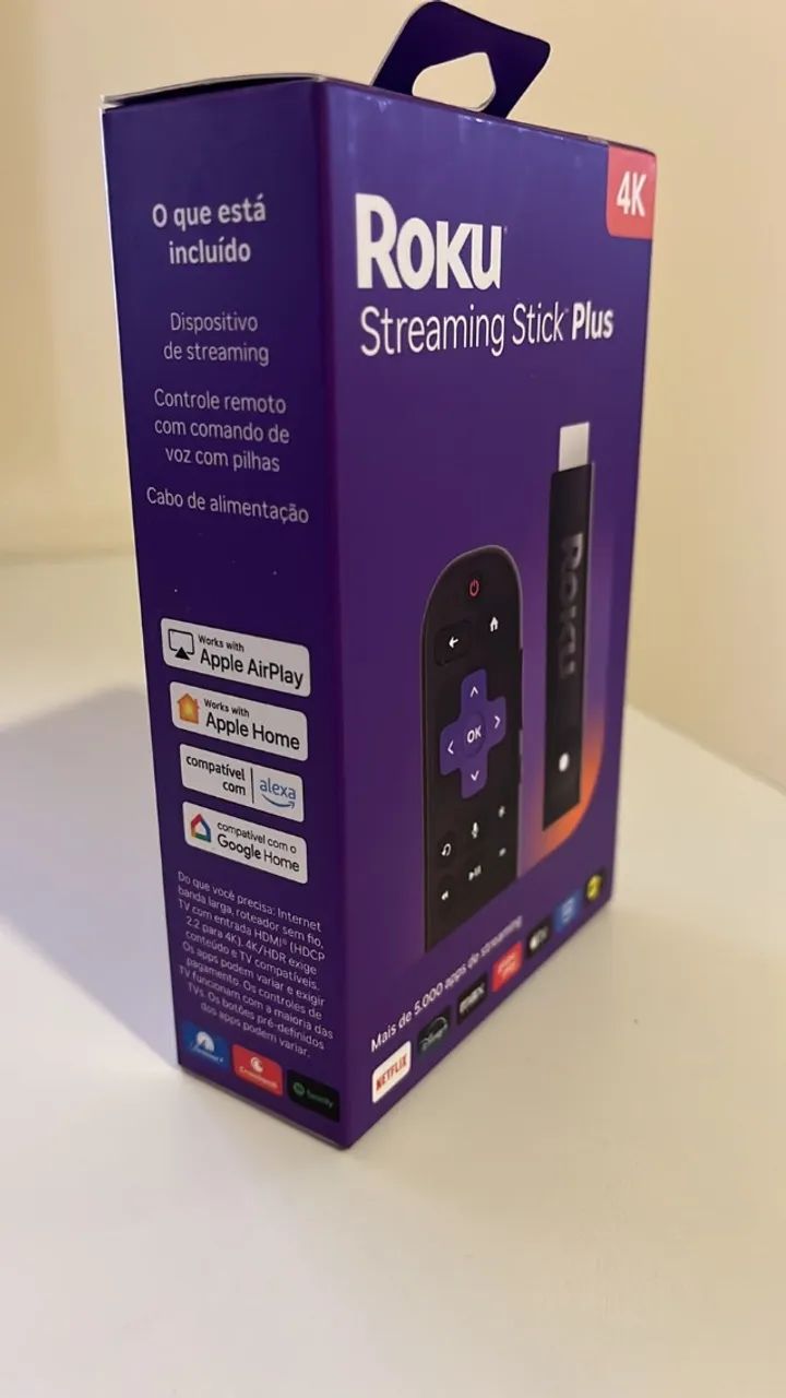 Roku Streaming Stick Plus 4K - Novo, Nunca Usado - Foto 2