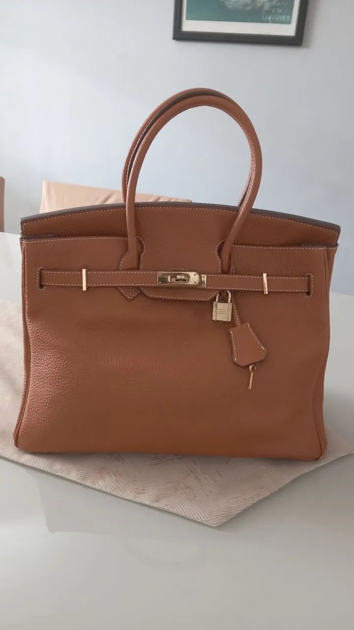 Bolsa Hermès Birkin Caramelo 35cm