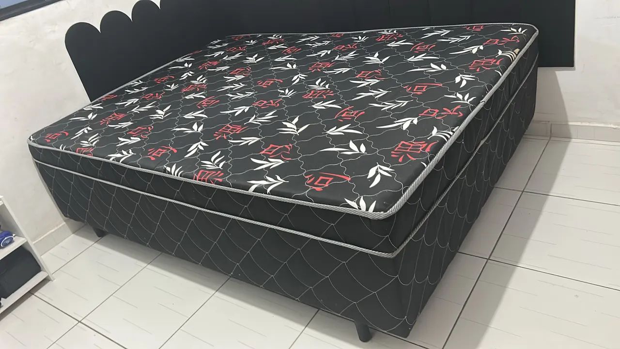 Cama casal box conjugada 
