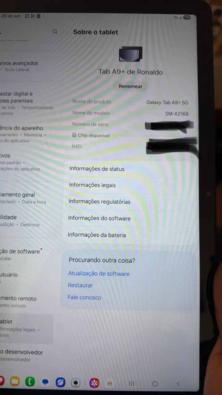 Galaxy tab a9+5g - Foto 2