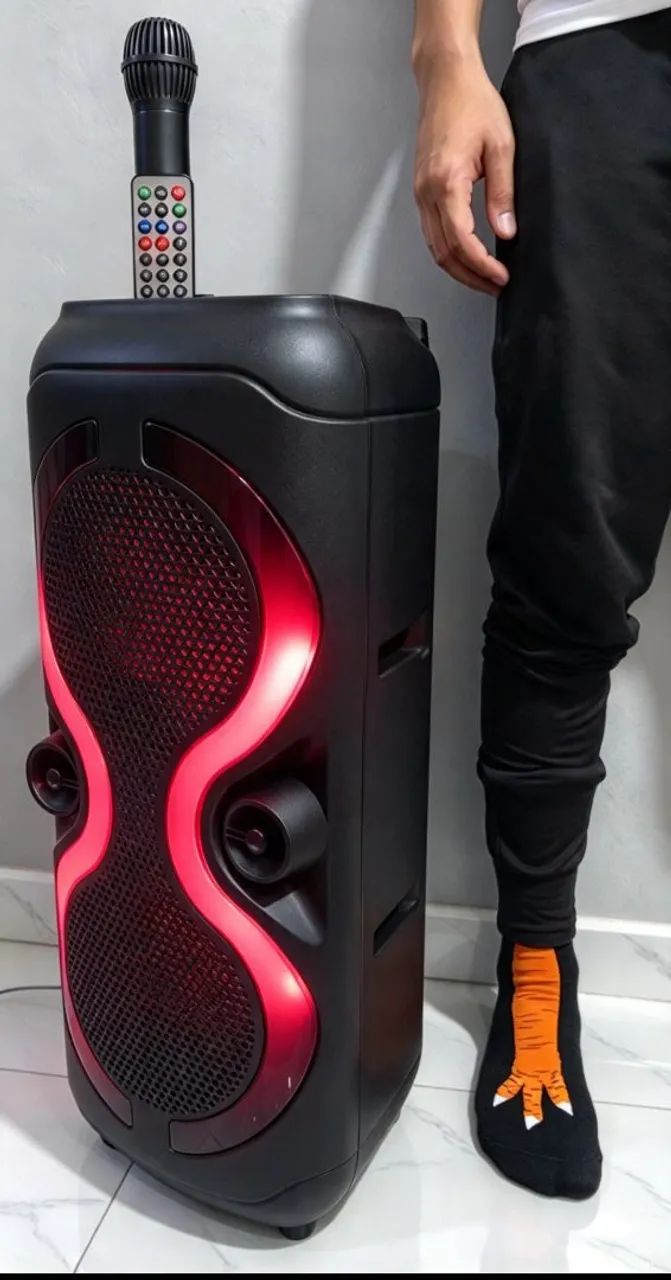 Caixa de som Bluetooth com rádio FM 1500e PMPO  - Foto 2