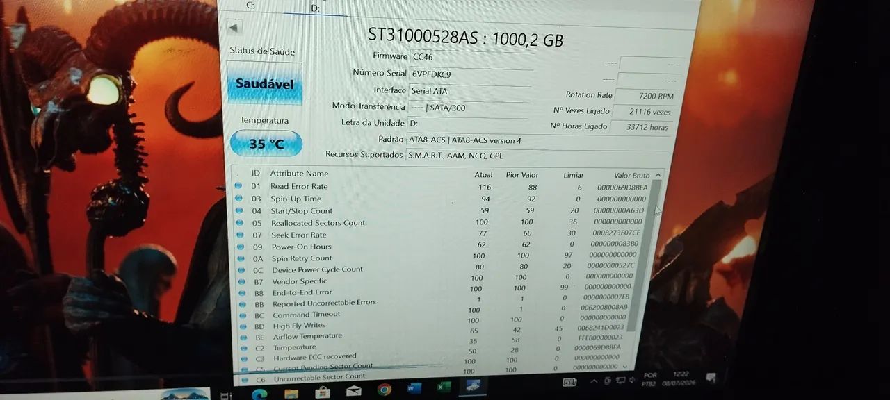 HD Seagate Sata 01 Terabyte para PC DVR - Foto 4