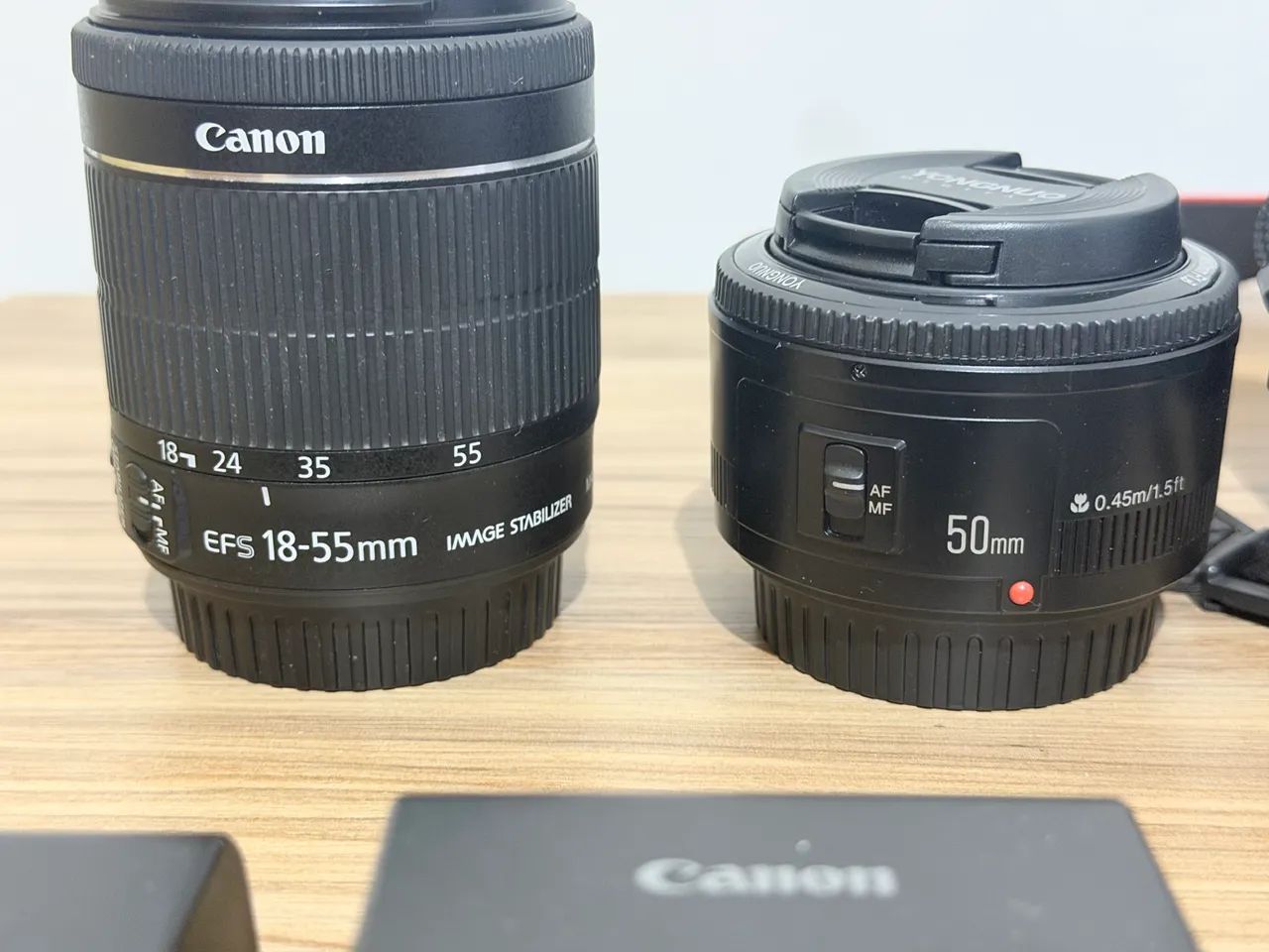 Câmera t6i com 2 lentes e acessórios  - Foto 2