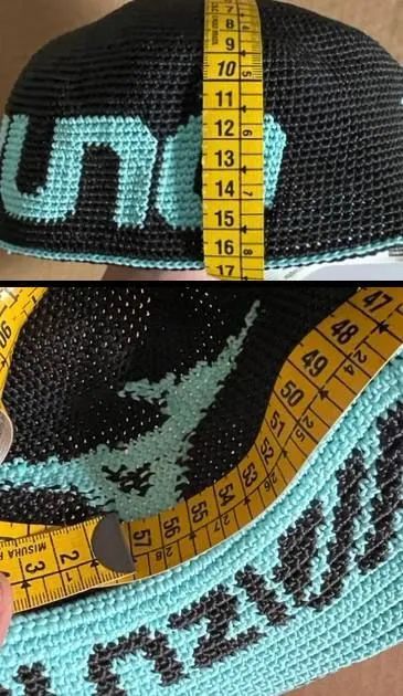 Boné de crochê Mizuno preto e verde Tiffany! - Foto 5