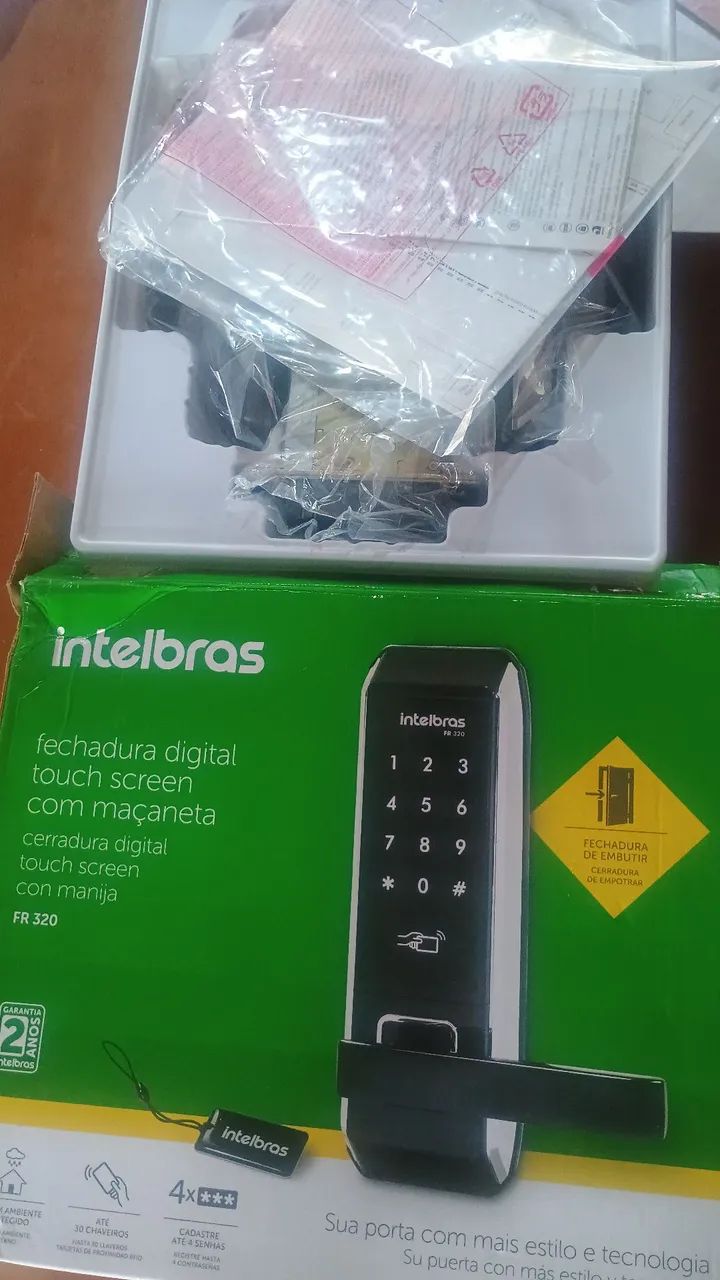 Fechadura digital Intelbras FR320 Nova - Barbada - Foto 4