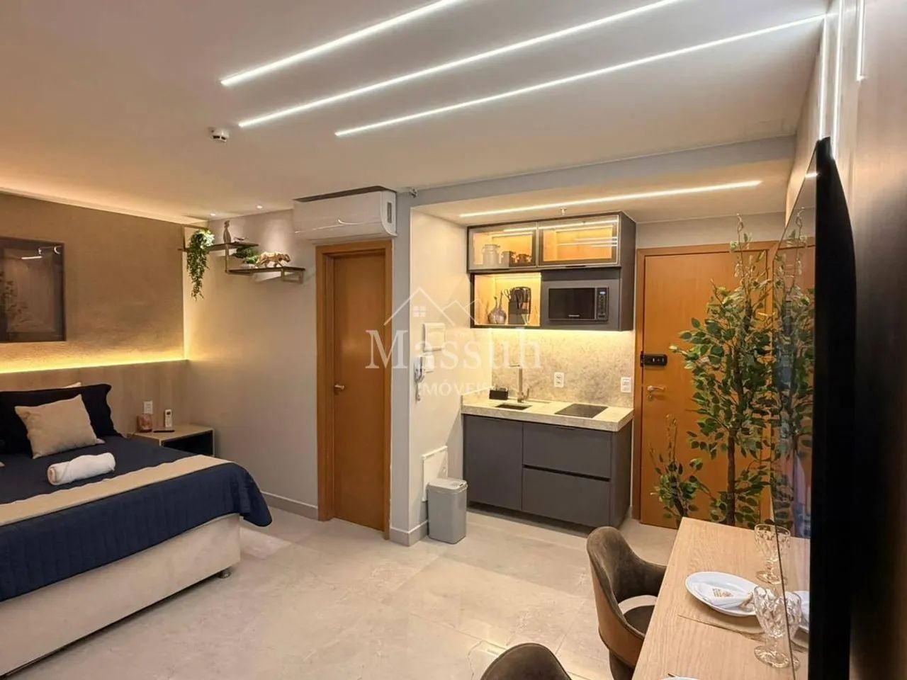 Flat de Luxo mobiliado no Park Sul