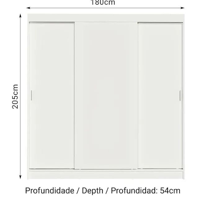 Vendo Guarda Roupa branco (pouco tempo de uso) - Foto 2