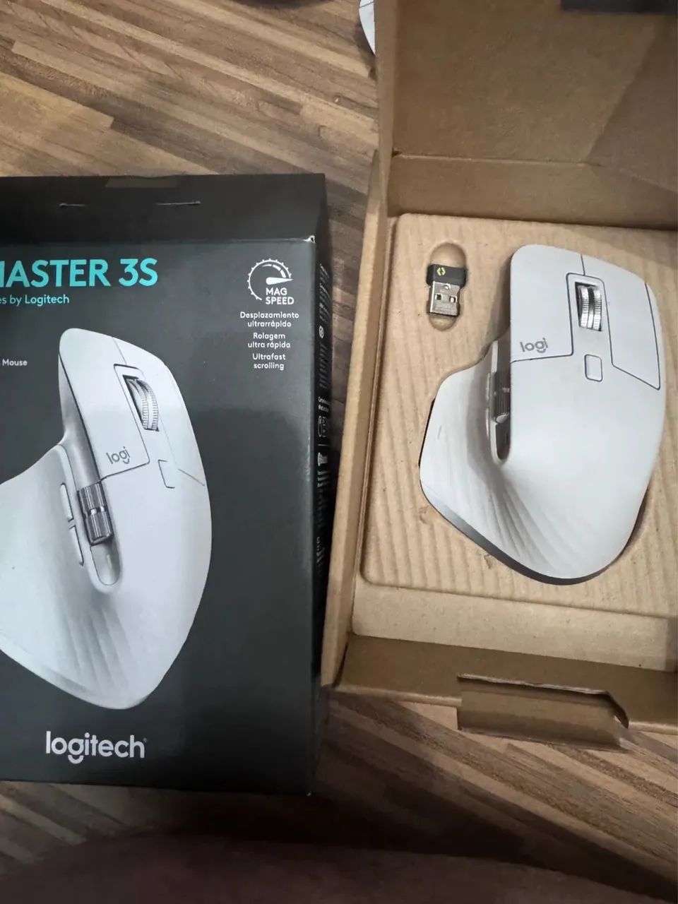 Mouse Sem Fio Ergonômico Logitech MX Master 3S Branco - Caixa Original!