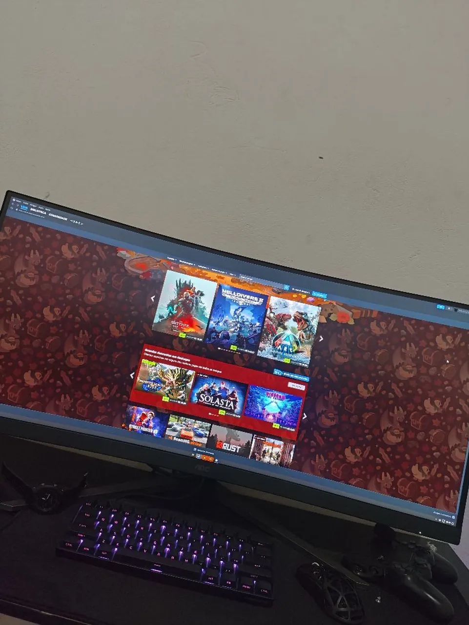 MONITOR CURVO ULTRAWIDE AOC 34 180hz - Foto 4
