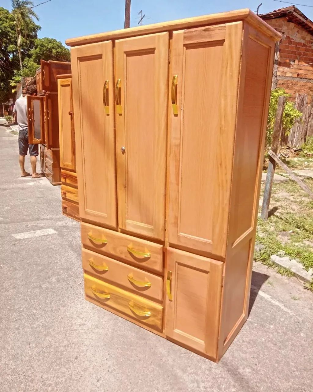 Guarda roupa de solteiro - novo entrega grátis!