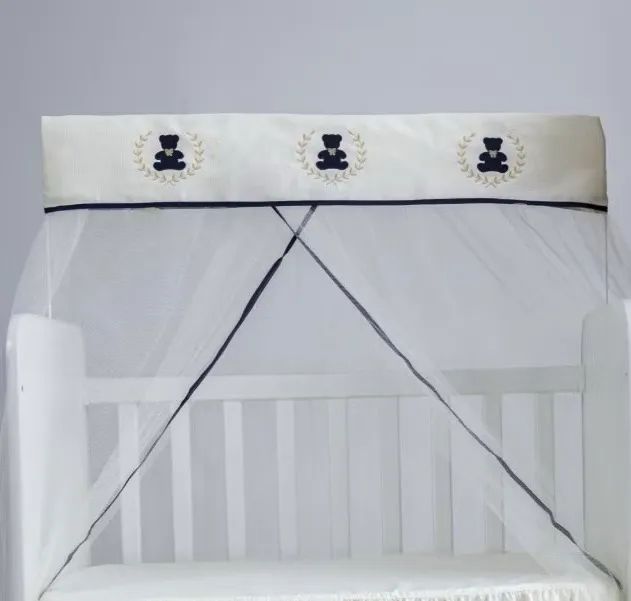 Mini Berço + Colção + Cortinado na cor Azul 65573822895105122