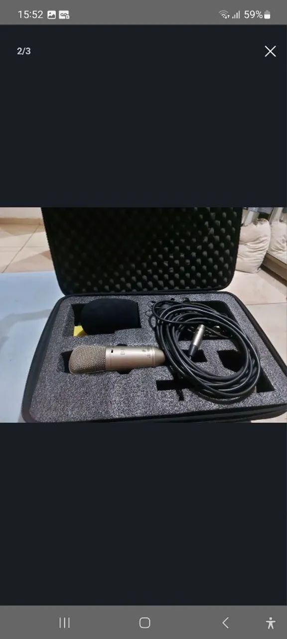 Microfone Behringer B-1 Condensador Cardioide<br>Cor Ouro Ouro - Foto 3