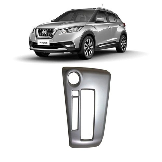 Apliques Cromados Nissan Kicks - Câmbio / Milha / Maçaneta / Pt Copos / Pchoque / Difusor - Foto 4