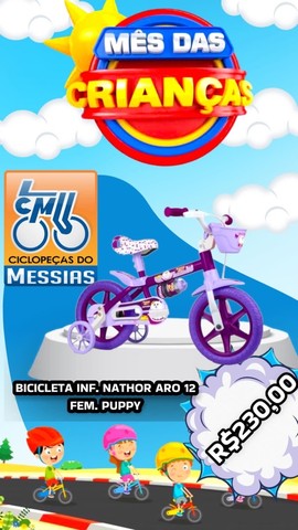 Bicicleta Nathor Aro 12 Feminina - Foto 3