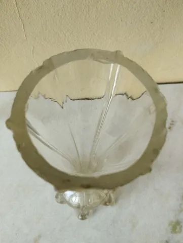 Vaso de vidro antigo  - Foto 4