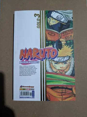 Mangá Naruto volume 1,2 e 3
