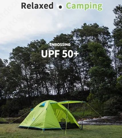 Barraca Naturehike Pro Series Alumínio 4 pessoas Upf50 + (Azul) - Foto 4