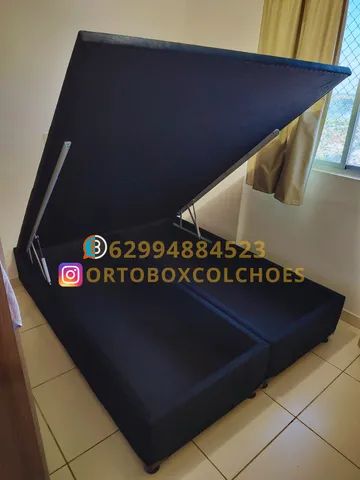 Cama Box Baú Queen Size estrutura reforçada - Foto 3