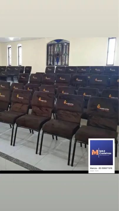 Cadeiras de Igreja acolchoada tipo poltrona direto  - Foto 2