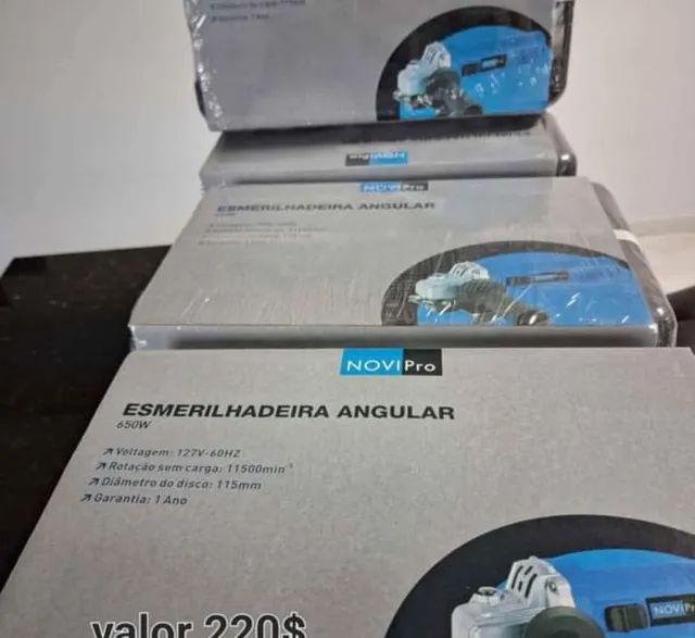 Esmerilhadeira novipro com maleta 220v ou 110v novo entregamos  - Foto 2