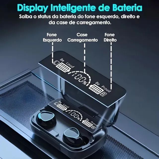 fone de ouvido sem fio bluetooth stereo compativel com samsung xaiomi iphone - Foto 4