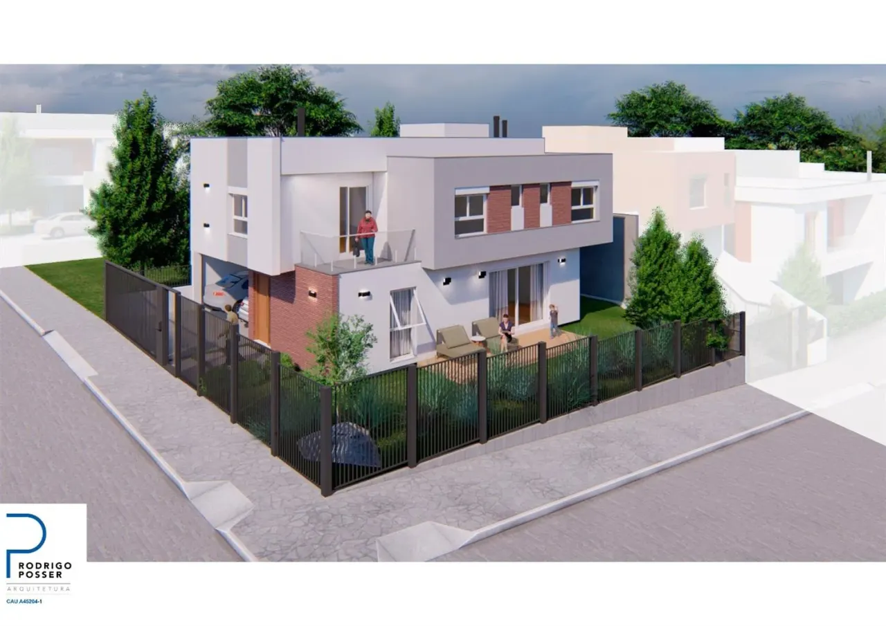 Excelente sobrado duplex em construção no Bairro Colina Sorriso! Com 03 suítes (sendo 01 s
