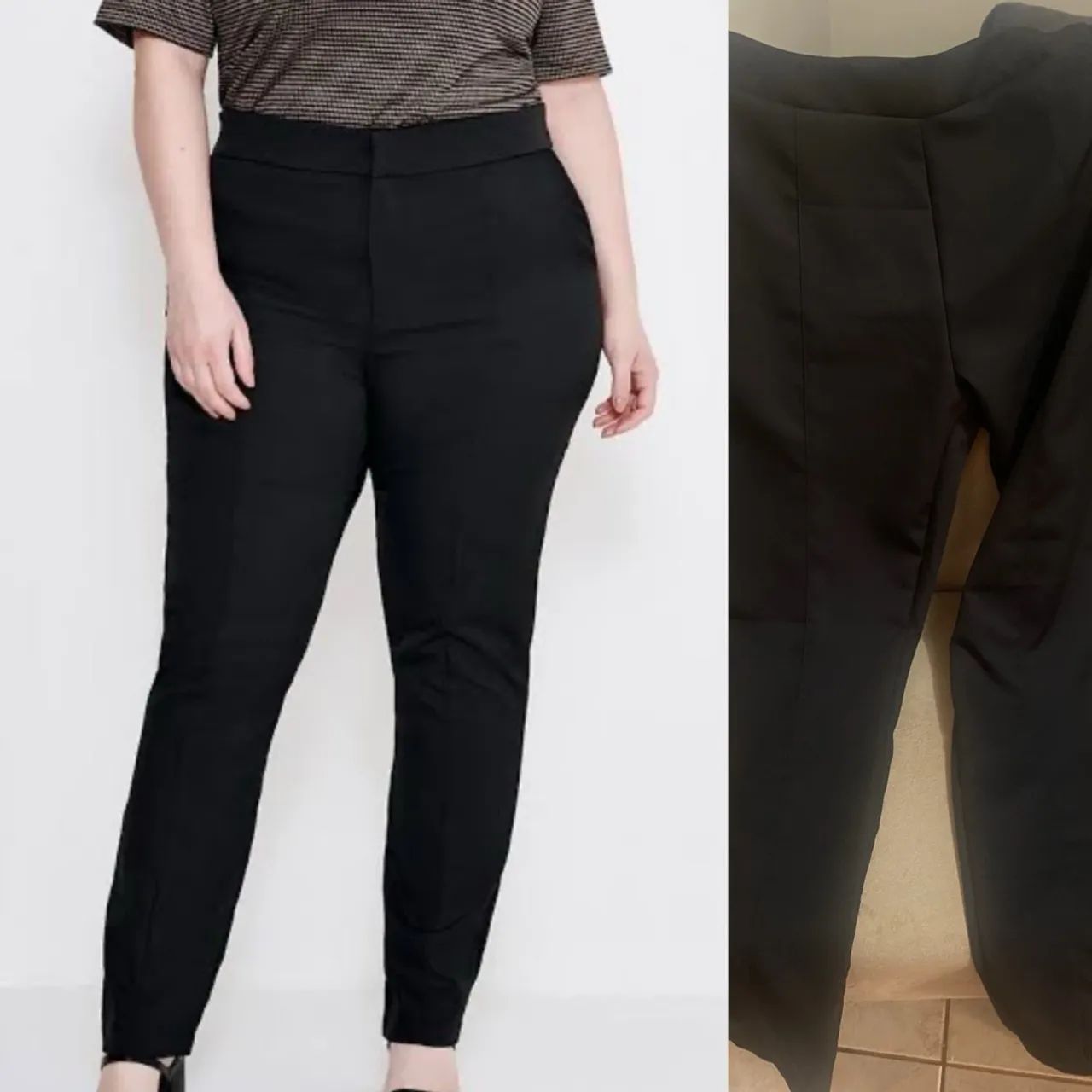 Calça Social Preta - Tamanho G /42