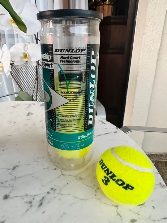 3 bolas de tênis Dunlop  - Foto 2