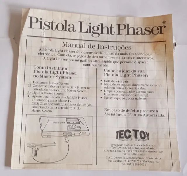 Manual Light Phaser Tec Toy