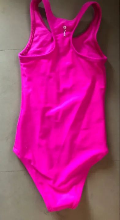 Maiô Oxer infantil menina tam 6 rosa piscina natação  - Foto 4