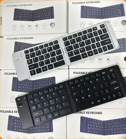 Mini Teclado Touch Dobrável Bluetooth Para Celular E Tablet - Foto 6
