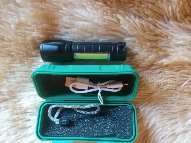 Mini Lanterna Tática Usb Com Led Recarregável Profissional - Foto 5