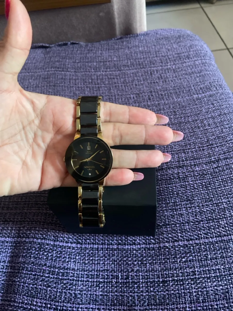 Relógio Technos Feminino Dourado e Preto