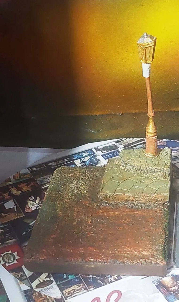 farol cenario minidiorama montado - Foto 2