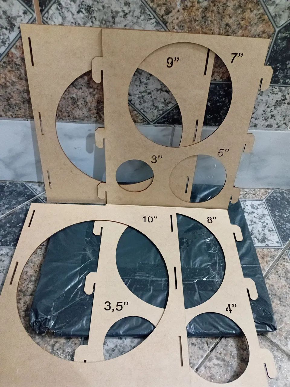 Kit de Moldes para Balões em MDF - Diversos Tamanhos