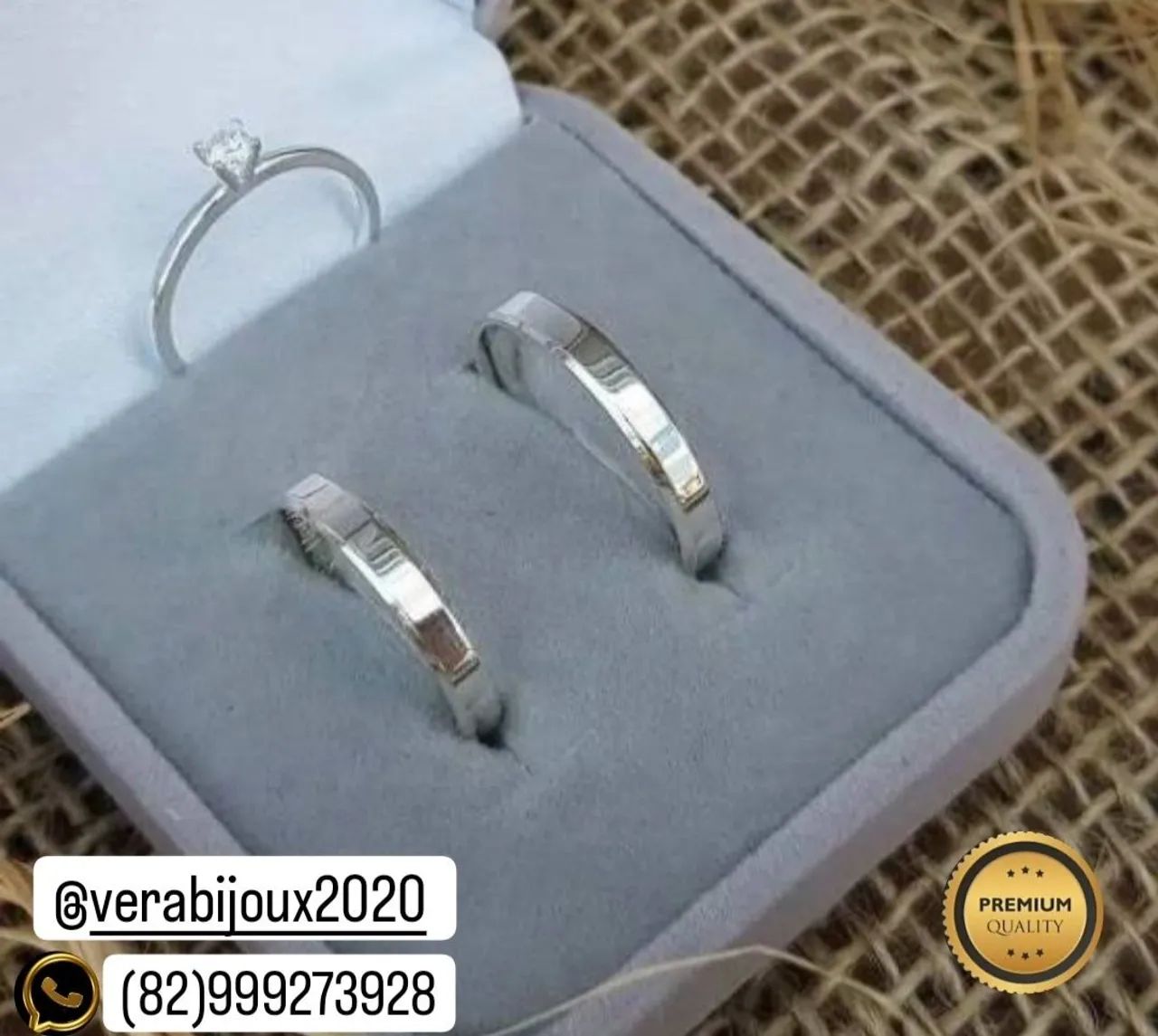 KIT DE ALIANÇAS PARA NAMORO NOIVADO COMPROMISSO  - Foto 3