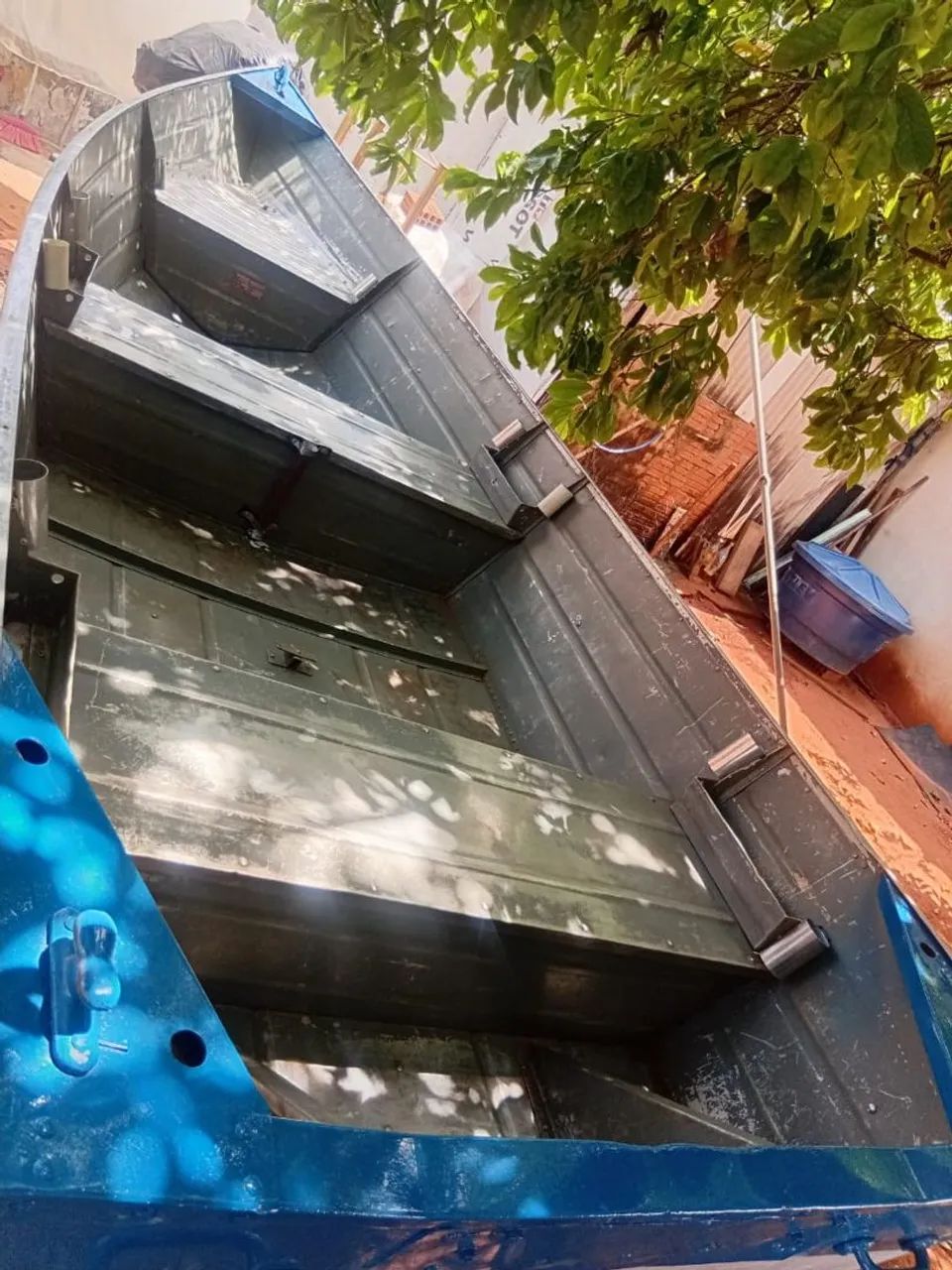 Barco de alumínio borda alta 4 mts - Foto 5