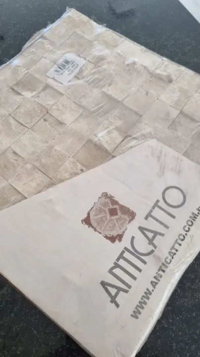 Revestimento mosaico Canjica Travertino - Foto 2