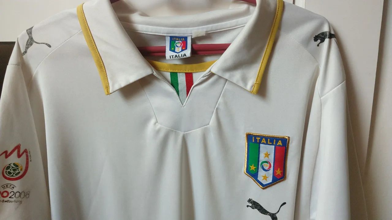 Camisa de Futebol Itália Puma Euro 2008 - Foto 3