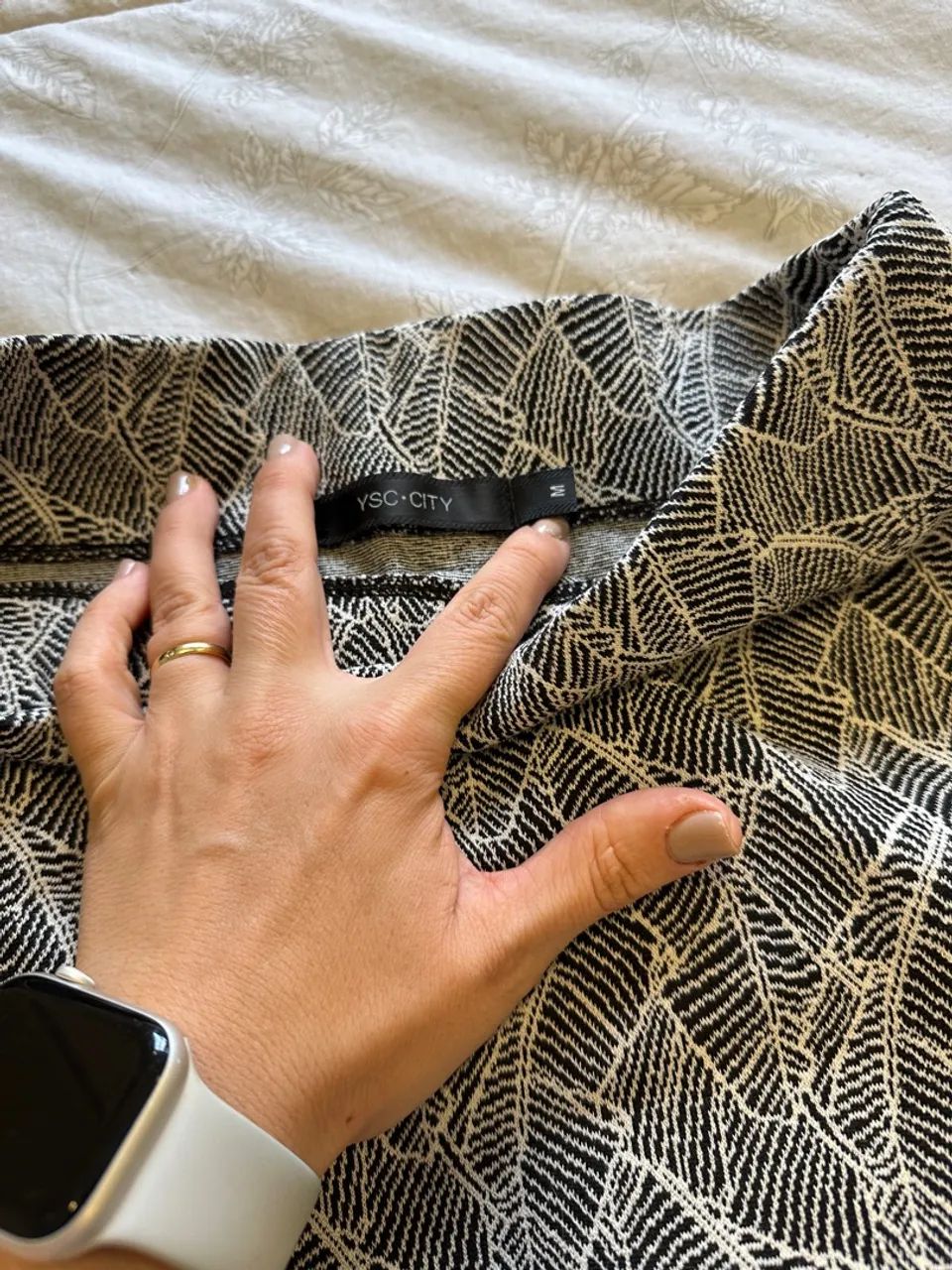 Saia Estampado Preto e Branco - Foto 2