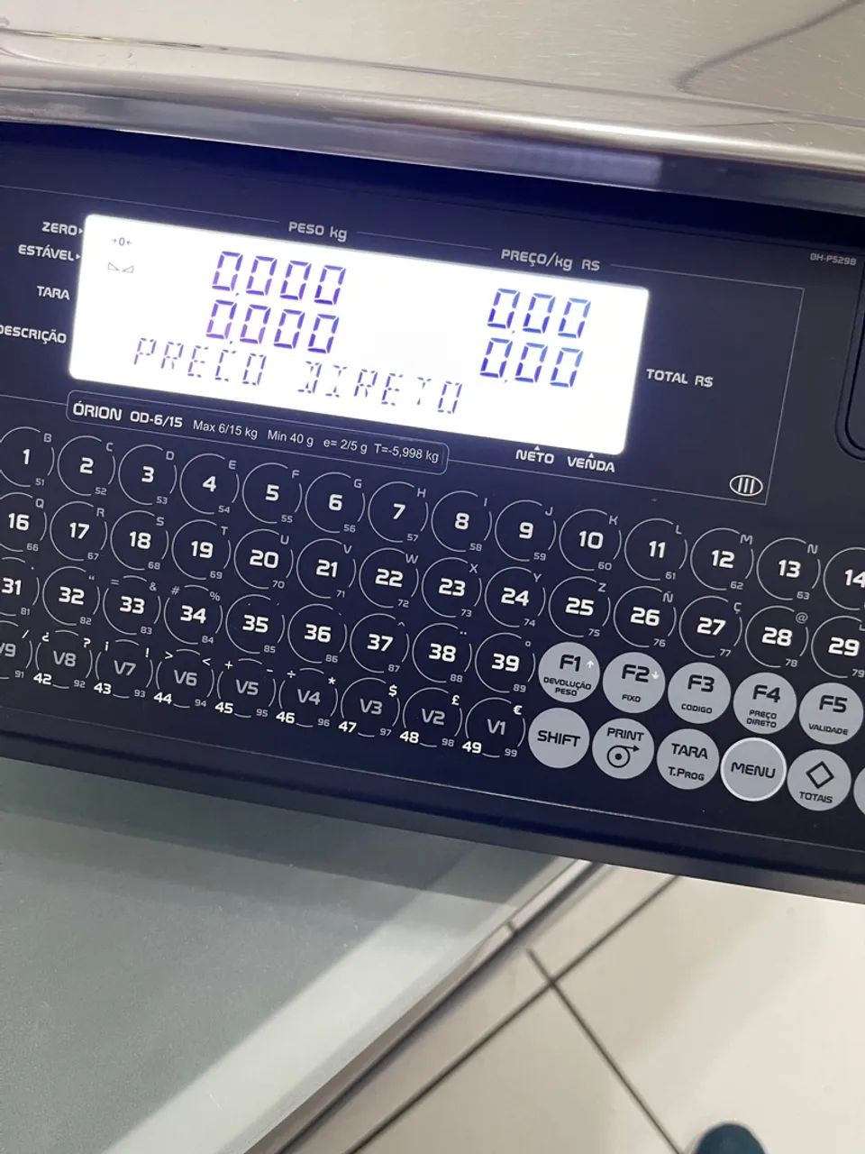 Balança Comercial Digital Balmak Orion OD-6/15