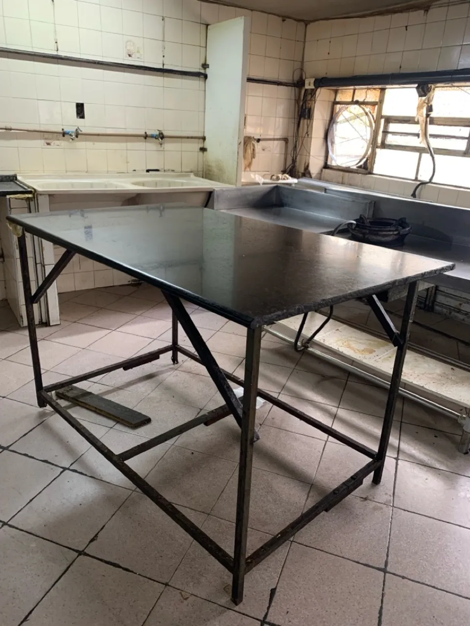 Mesa de Aço para Cozinha Industrial