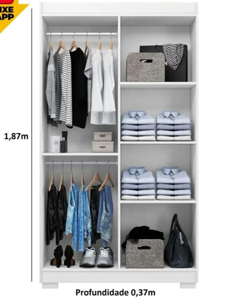 Guarda-roupa 4 portas - Foto 2