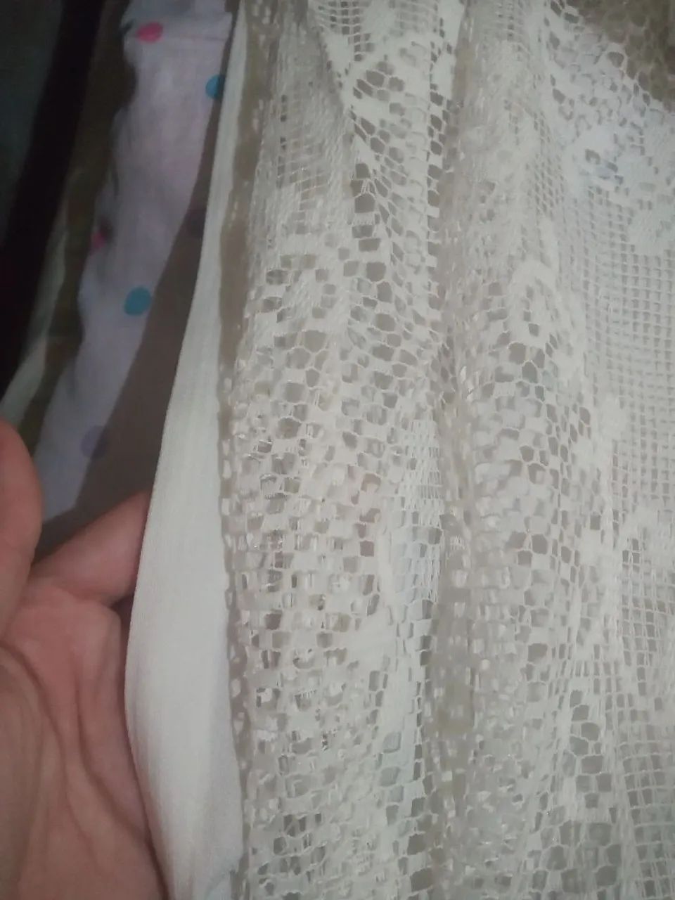 Cortina em renda branca - Foto 2