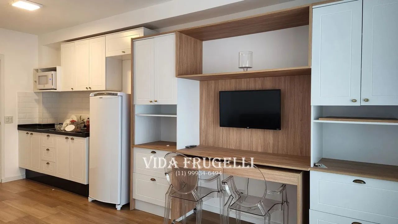 Studio mobiliado  para alugar 1 vaga  300 metrôs metro Faria Lima e Fradique Pinheiros São
