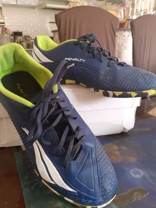 Chuteiras Penalty - Azul - Tamanho 38