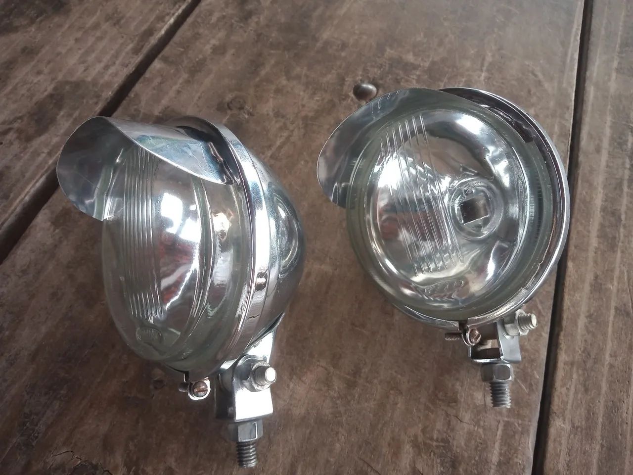 Faróis milha antigos Fusca Kombi TL Variant  - Foto 4